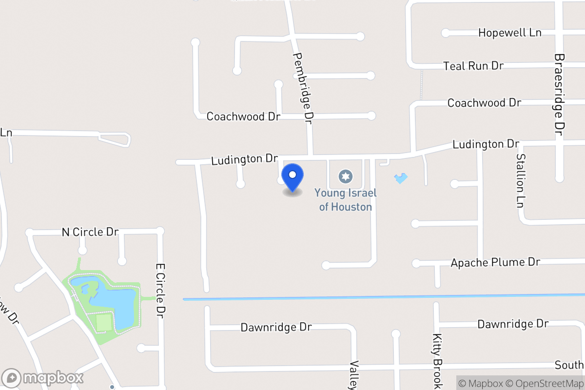 Map of 11911 Viewmont Dr, Houston