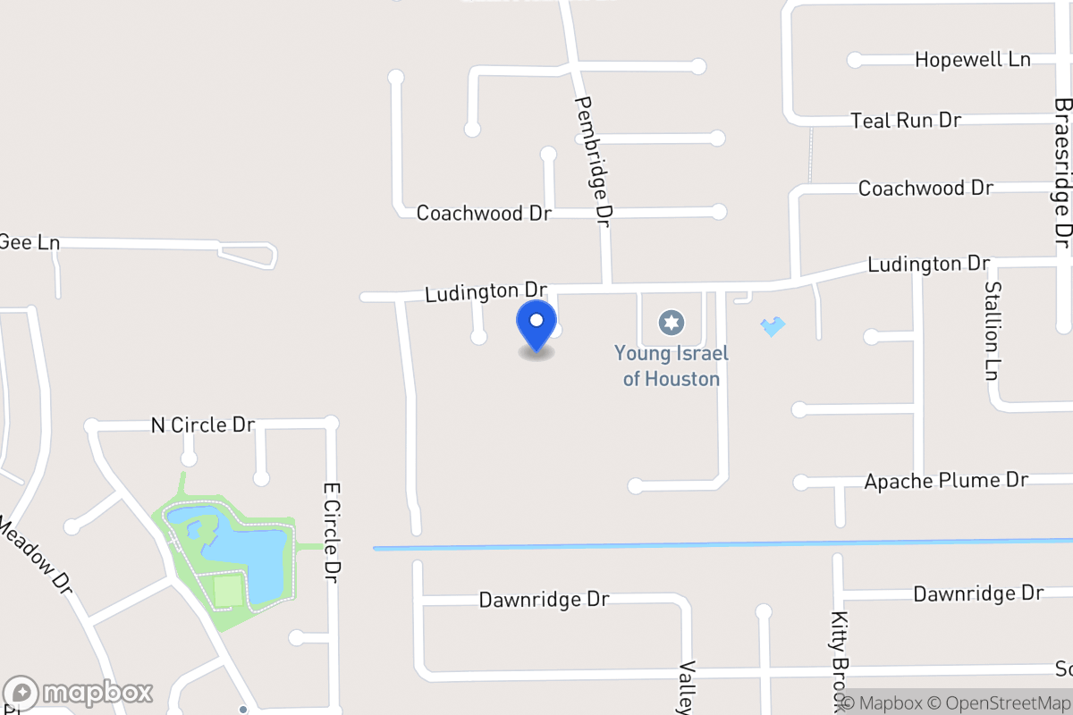 Map of 11910 Viewmont Dr, Houston