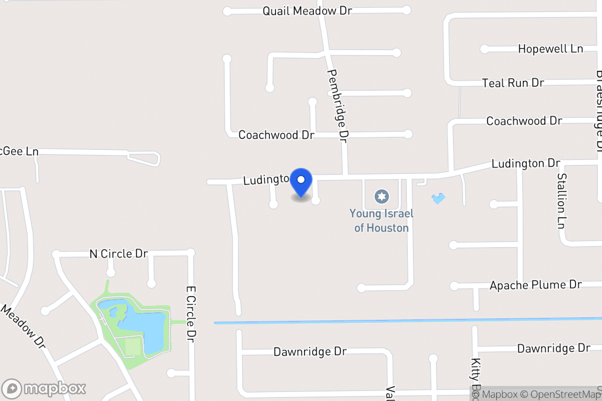 Map of 11906 Viewmont Dr, Houston
