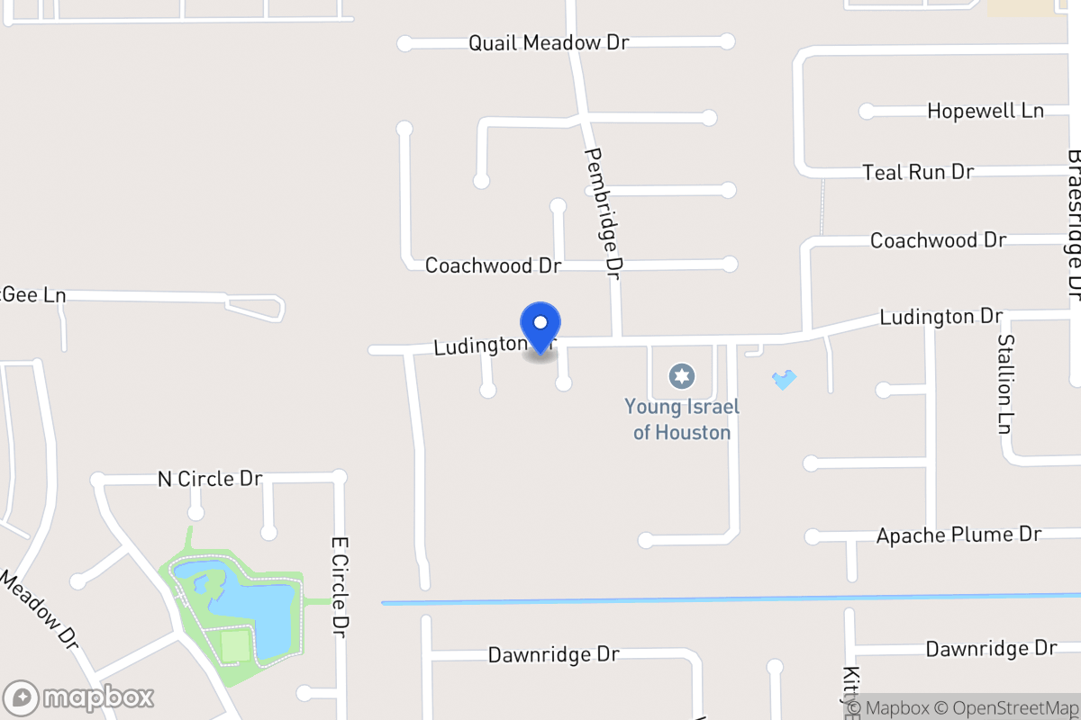 Map of 11902 Viewmont Dr, Houston