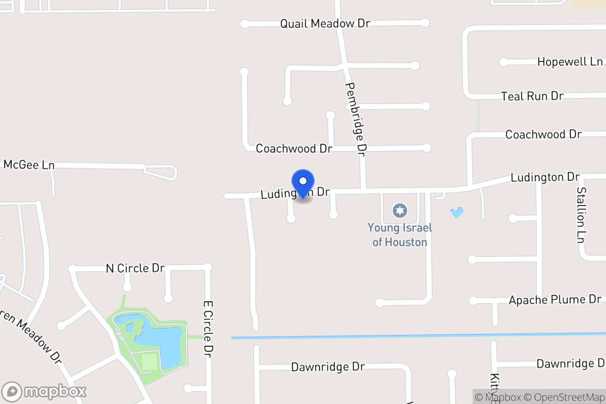 Map of 11903 Rossville Oaks Ln, Houston