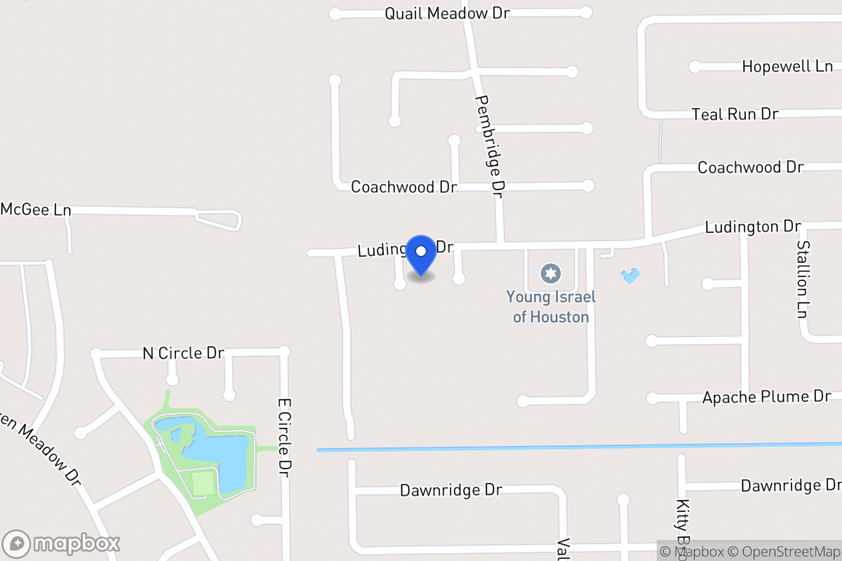 Map of 11907 Rossville Oaks Ln, Houston