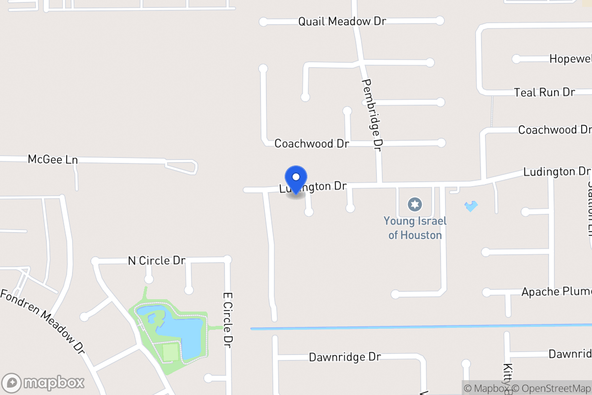 Map of 11902 Rossville Oaks Ln, Houston