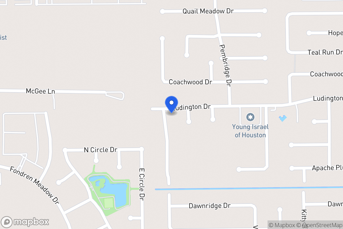 Map of Villa Lea Dr, Houston