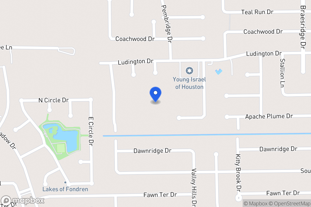 Map of Fairmeadow Dr, Houston