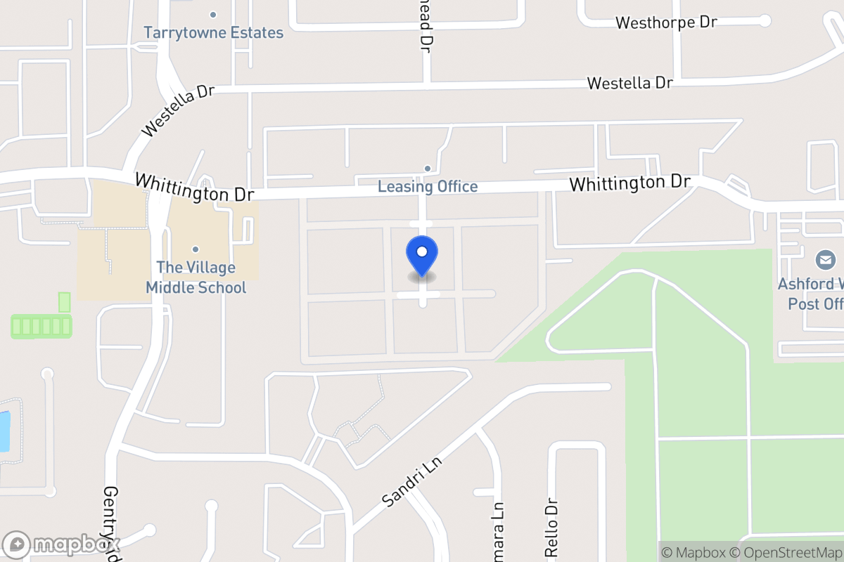 Map of 12919 Whittington Dr, Houston