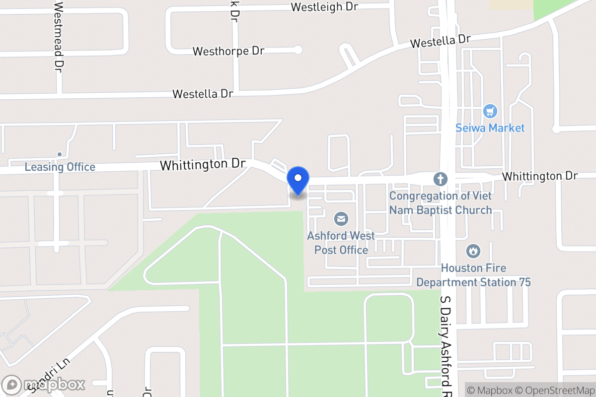 Map of 12695 Whittington Dr, Houston