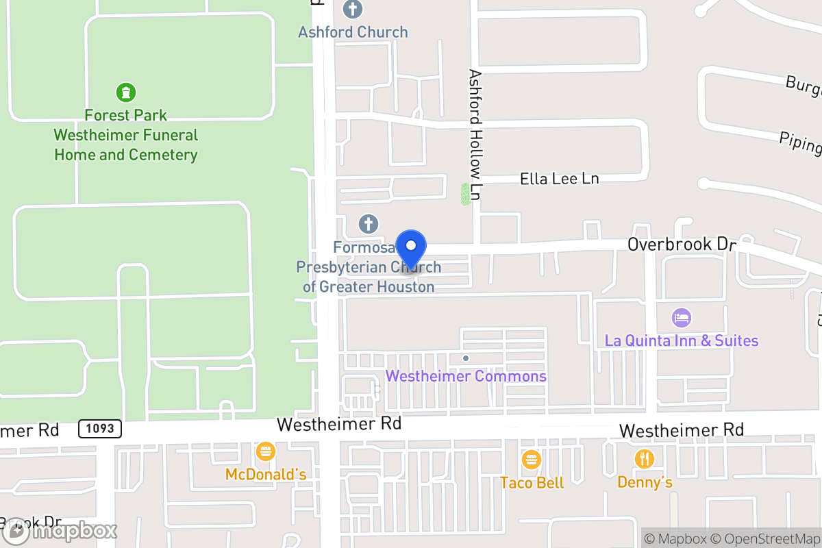 Map of S 2415 Dairy Ashford Rd, Houston