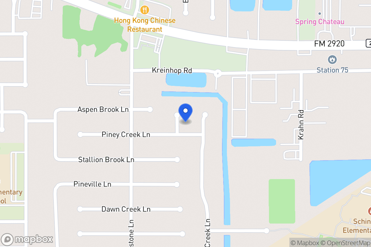 Map of 21806 Bridge End Ln, Spring
