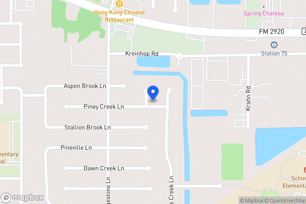 Map of 21802 Bridge End Ln, Spring