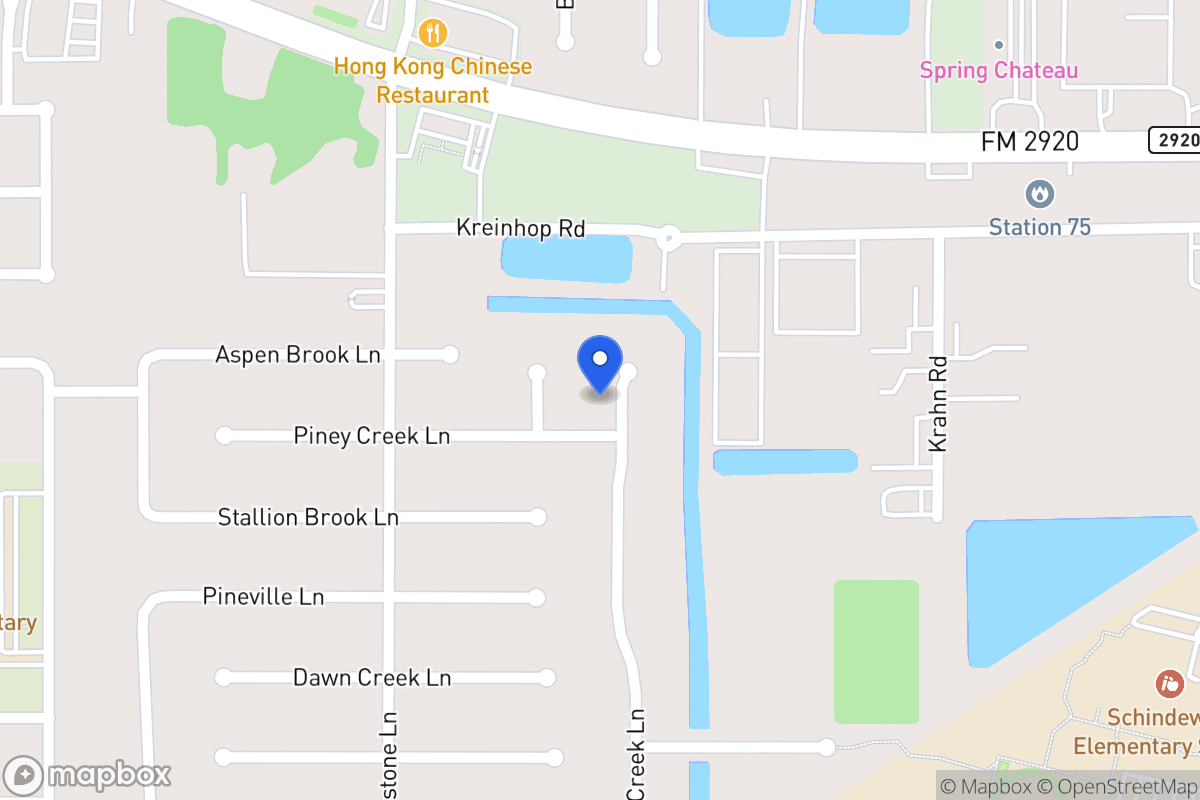 Map of N 21807 Tangle Creek Ln, Spring
