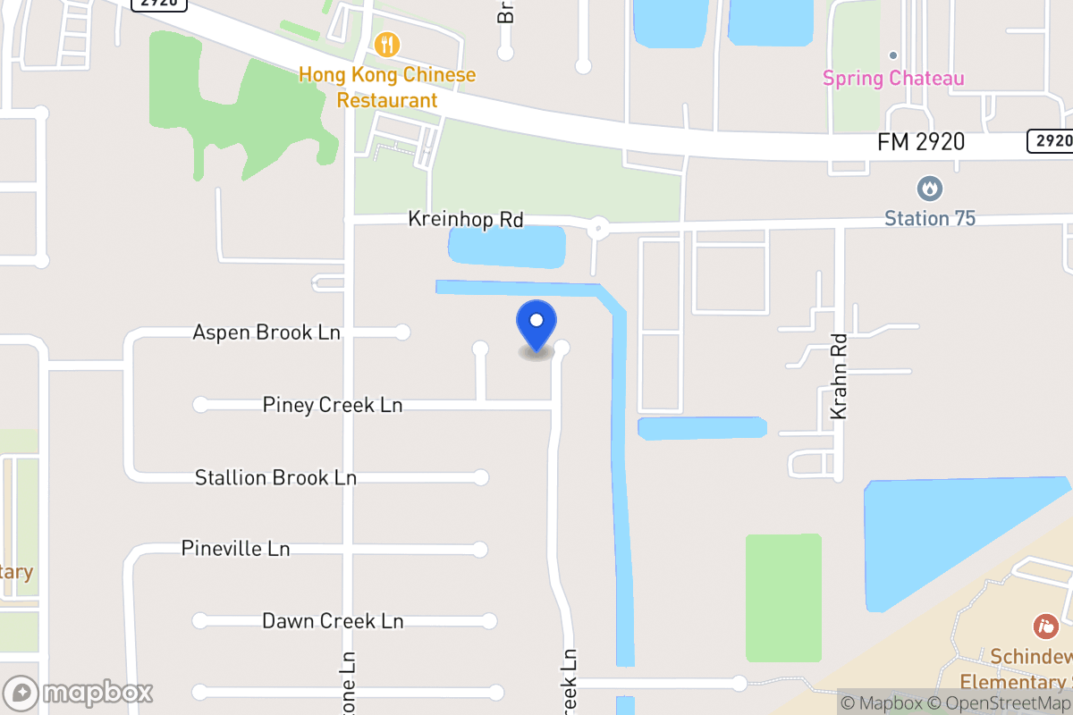 Map of N 21811 Tangle Creek Ln, Spring