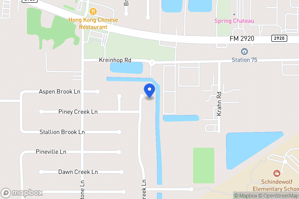 Map of N 21810 Tangle Creek Ln, Spring