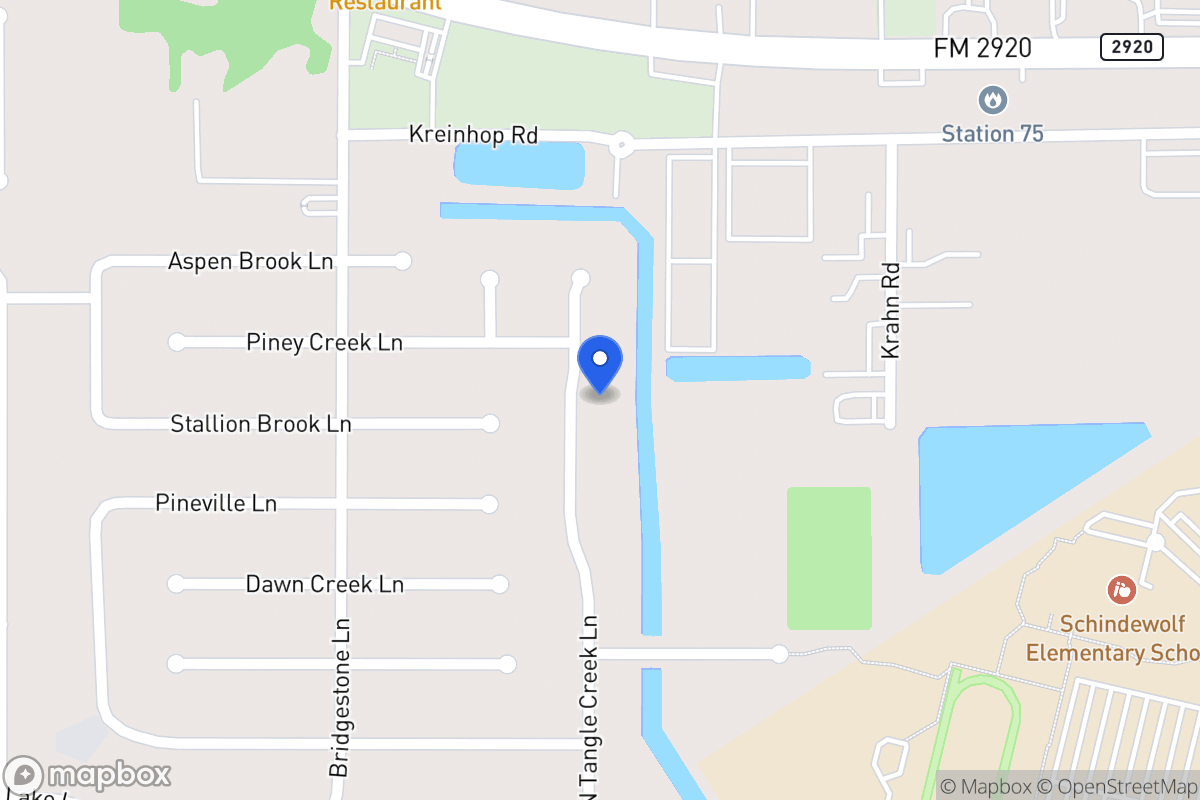Map of N 21722 Tangle Creek Ln, Spring