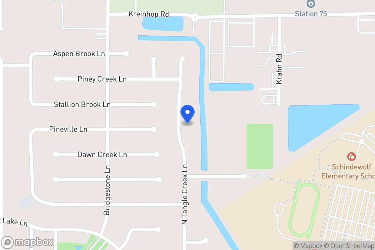 Map of N 21702 Tangle Creek Ln, Spring