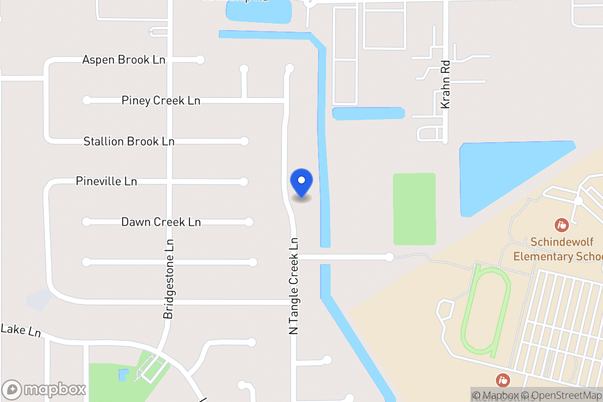 Map of N 21622 Tangle Creek Ln, Spring