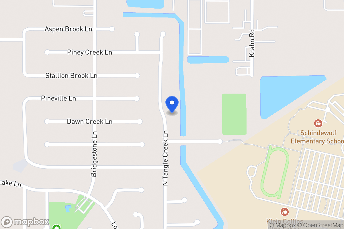 Map of N 21618 Tangle Creek Ln, Spring