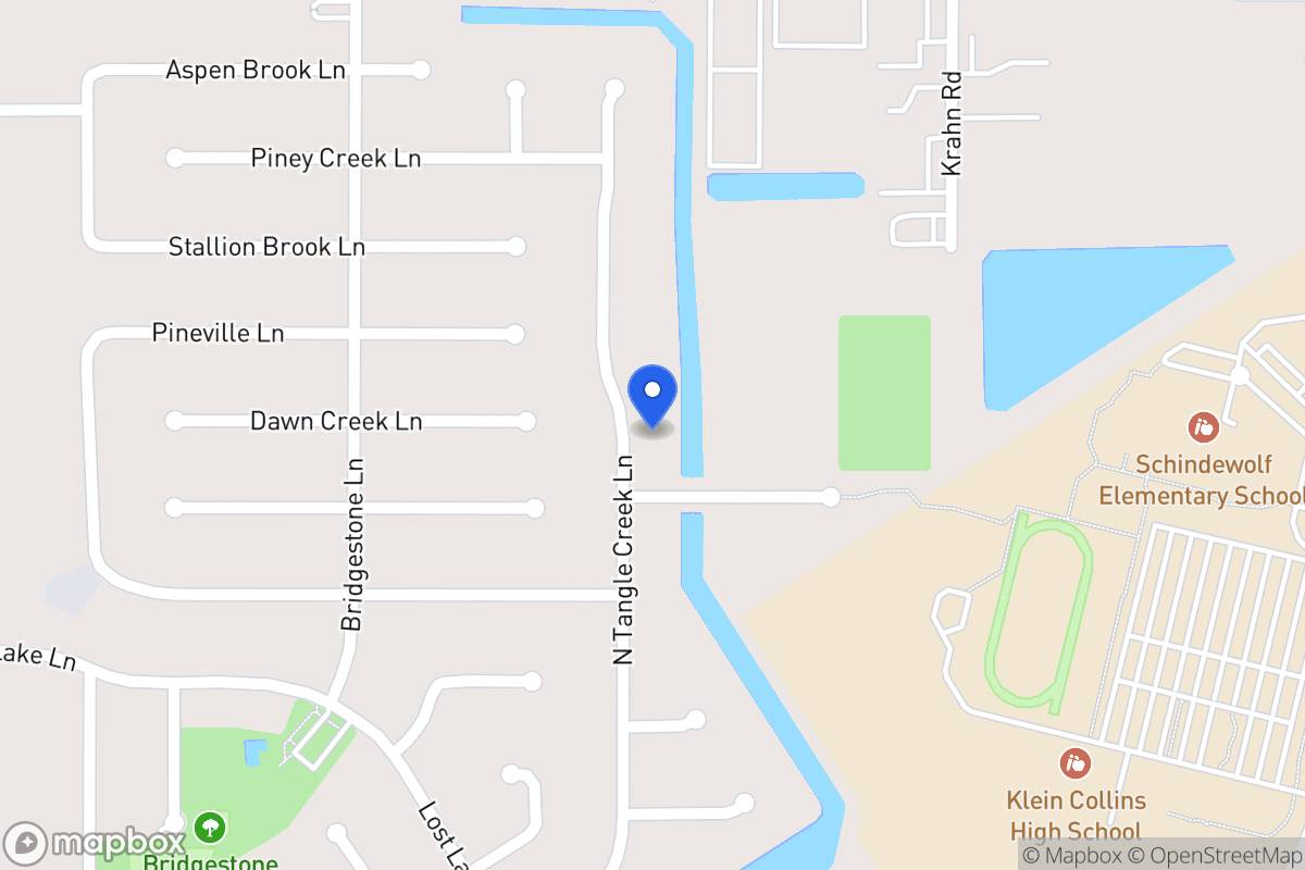 Map of N 21610 Tangle Creek Ln, Spring