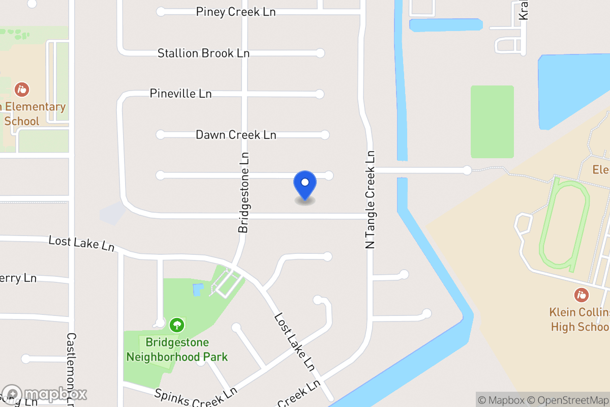 Map of 4222 Owens Creek Ln, Spring