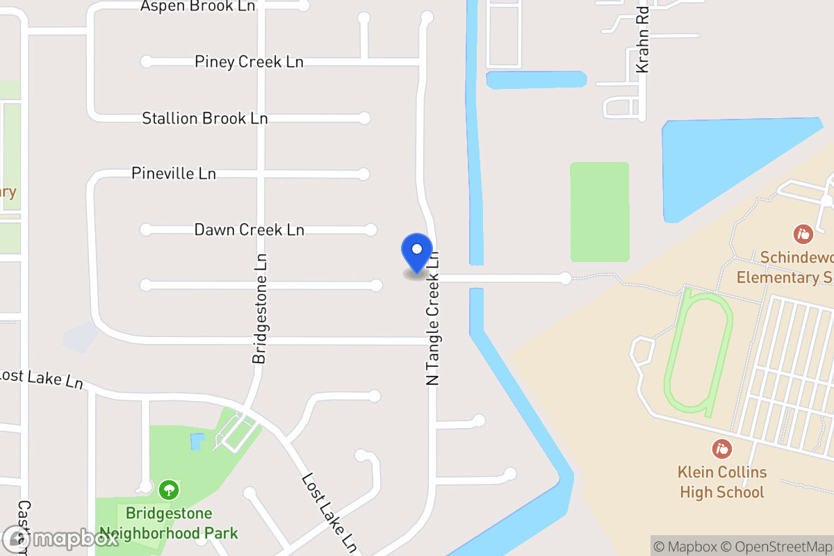 Map of N 21535 Tangle Creek Ln, Spring