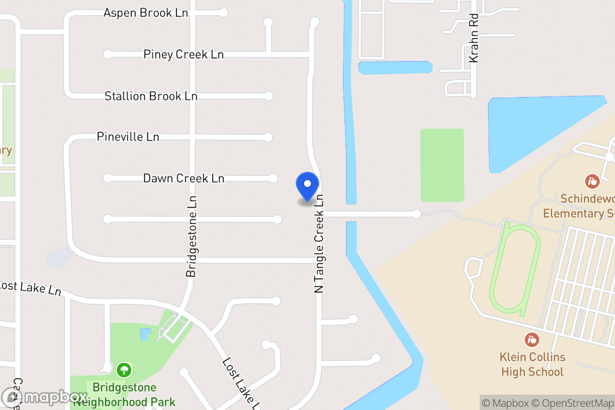 Map of N 21603 Tangle Creek Ln, Spring