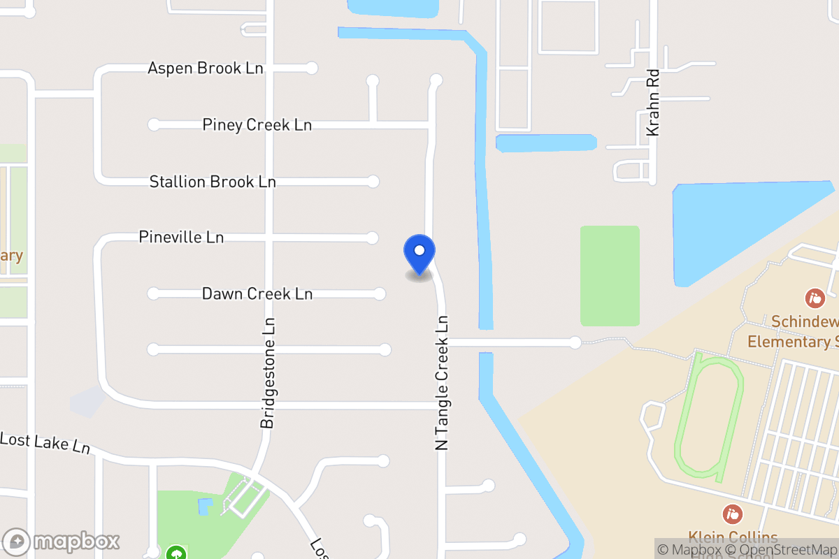 Map of N 21619 Tangle Creek Ln, Spring