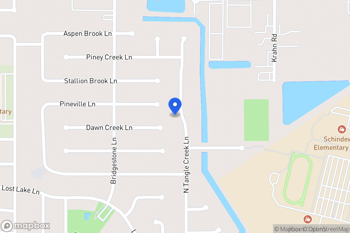 Map of N 21623 Tangle Creek Ln, Spring