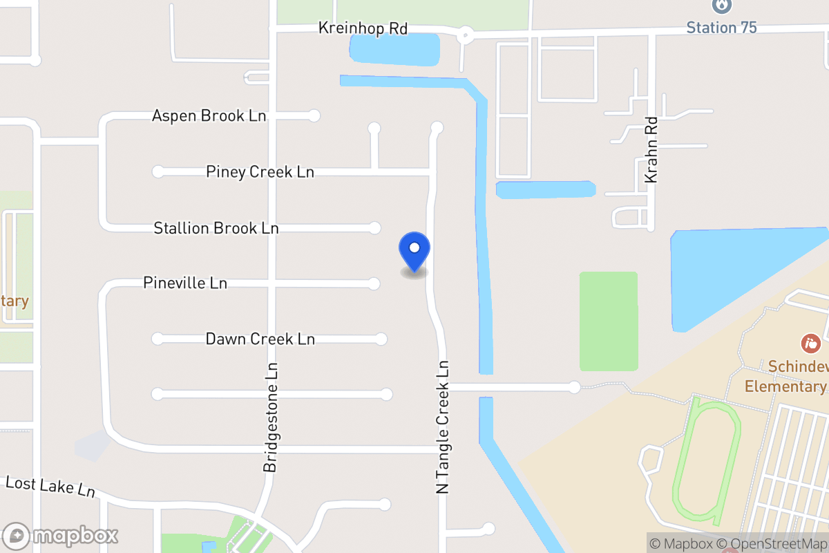 Map of N 21703 Tangle Creek Ln, Spring