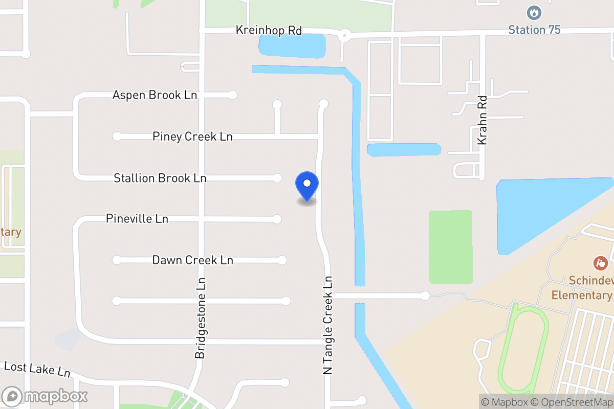 Map of N 21707 Tangle Creek Ln, Spring