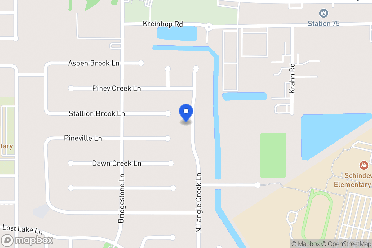 Map of N 21711 Tangle Creek Ln, Spring