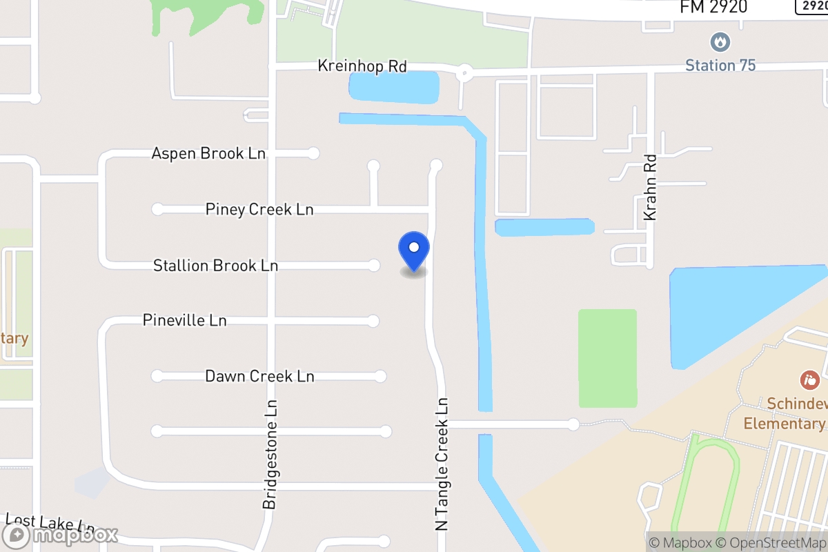 Map of N 21715 Tangle Creek Ln, Spring