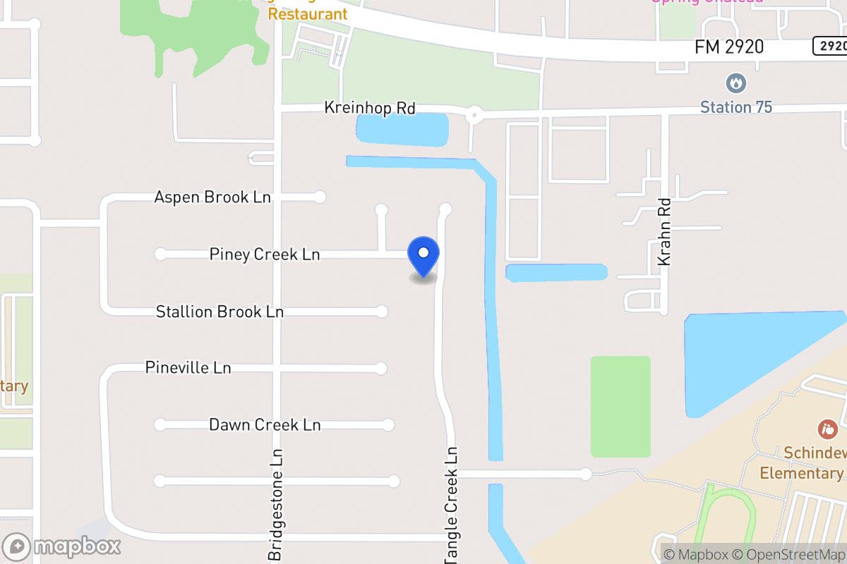 Map of N 21727 Tangle Creek Ln, Spring