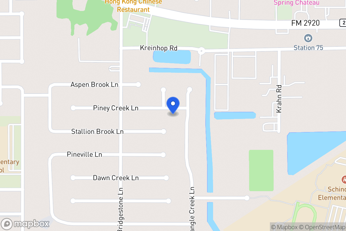 Map of 4207 Piney Creek Ln, Spring