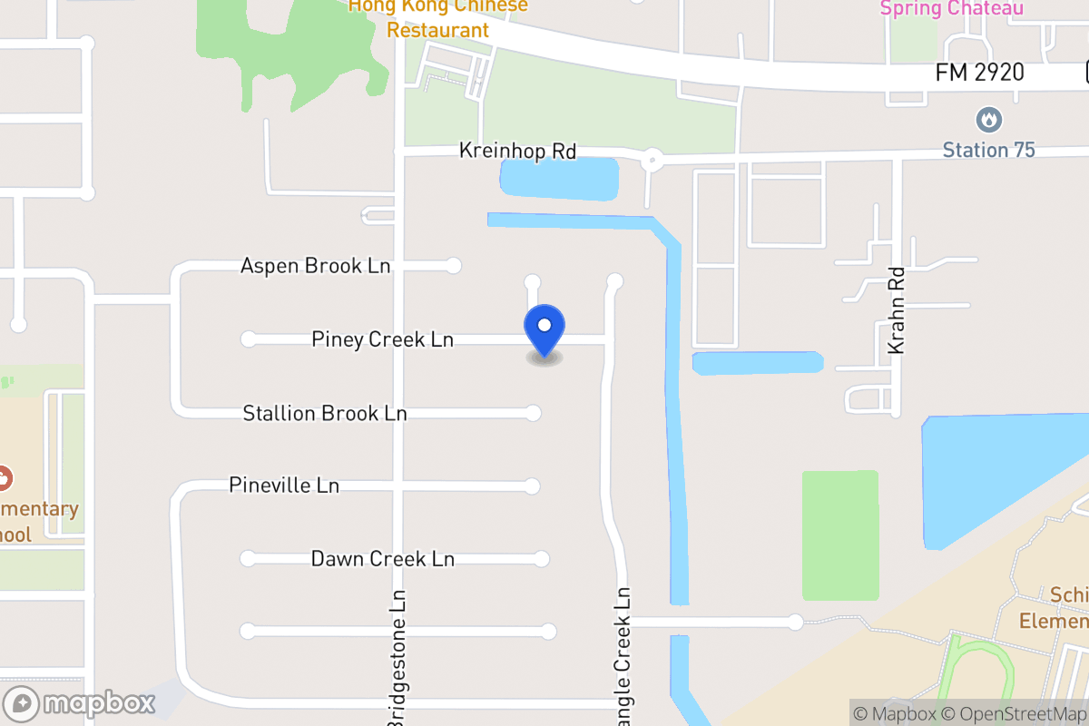 Map of 4211 Piney Creek Ln, Spring
