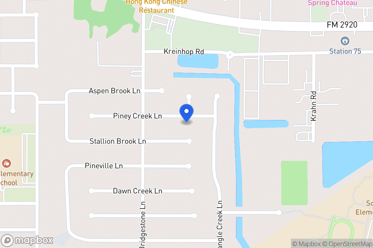 Map of 4215 Piney Creek Ln, Spring