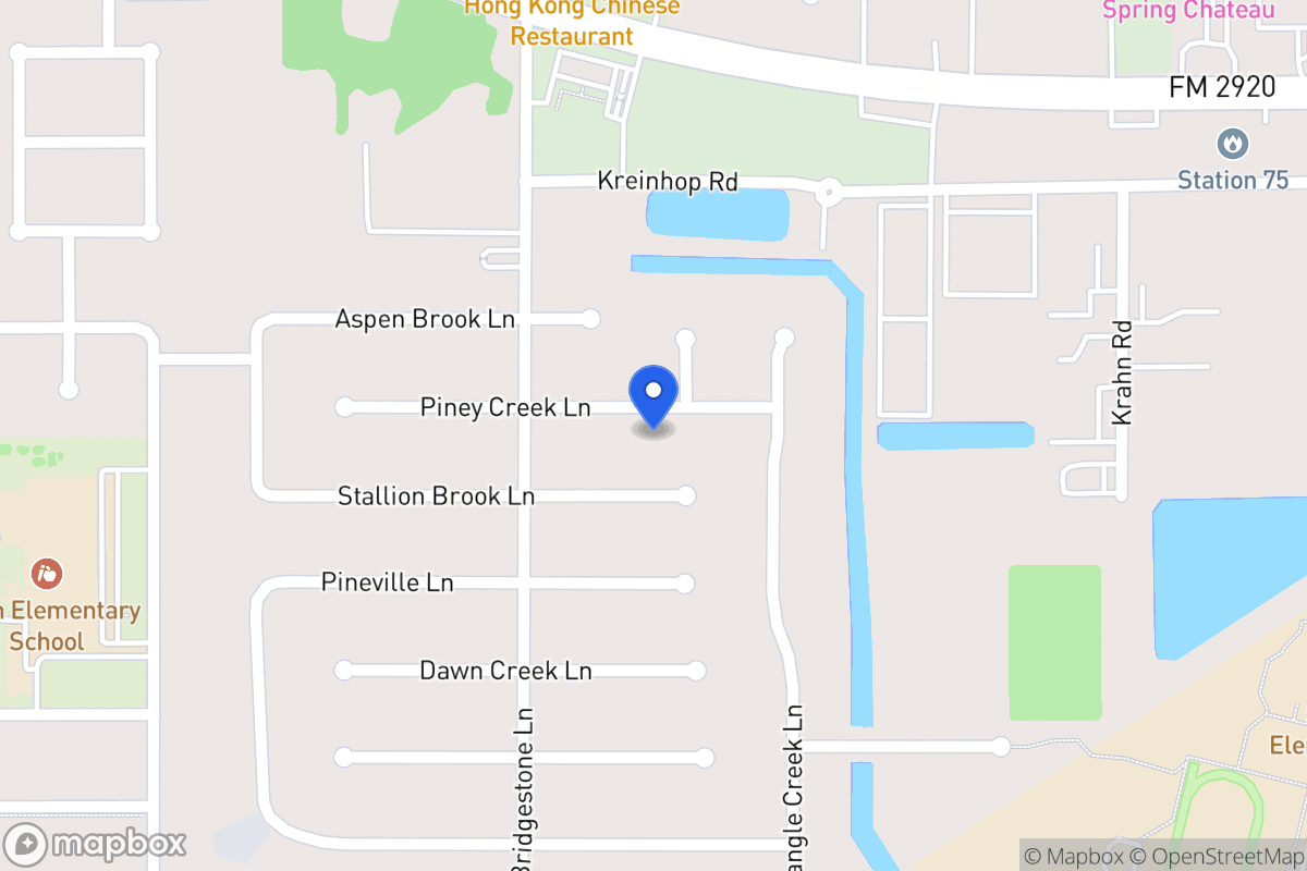 Map of 4219 Piney Creek Ln, Spring
