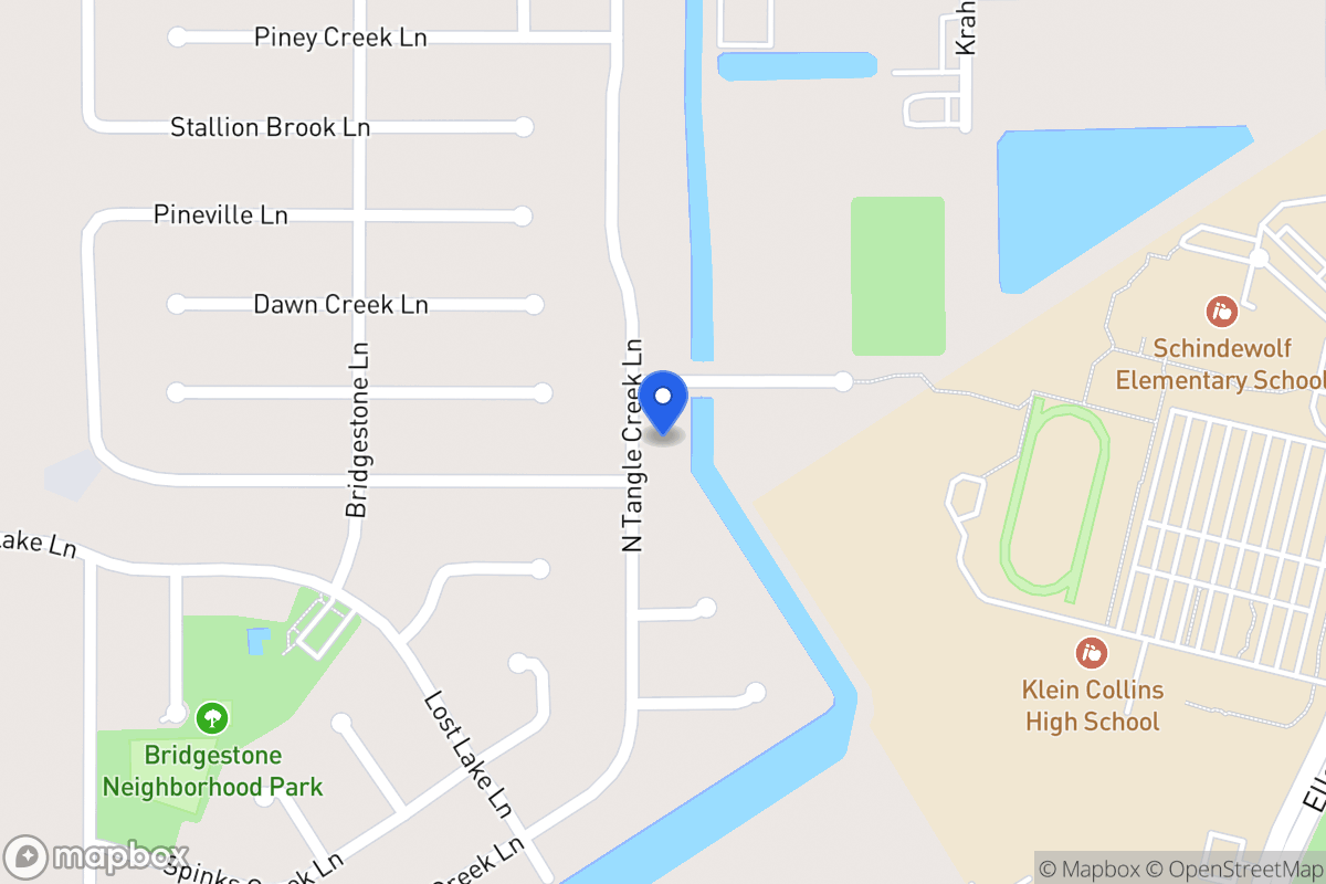 Map of N 21522 Tangle Creek Ln, Spring