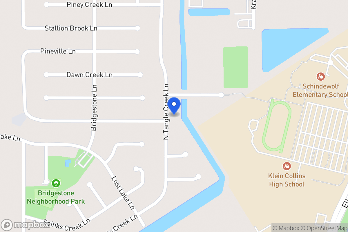 Map of N 21518 Tangle Creek Ln, Spring