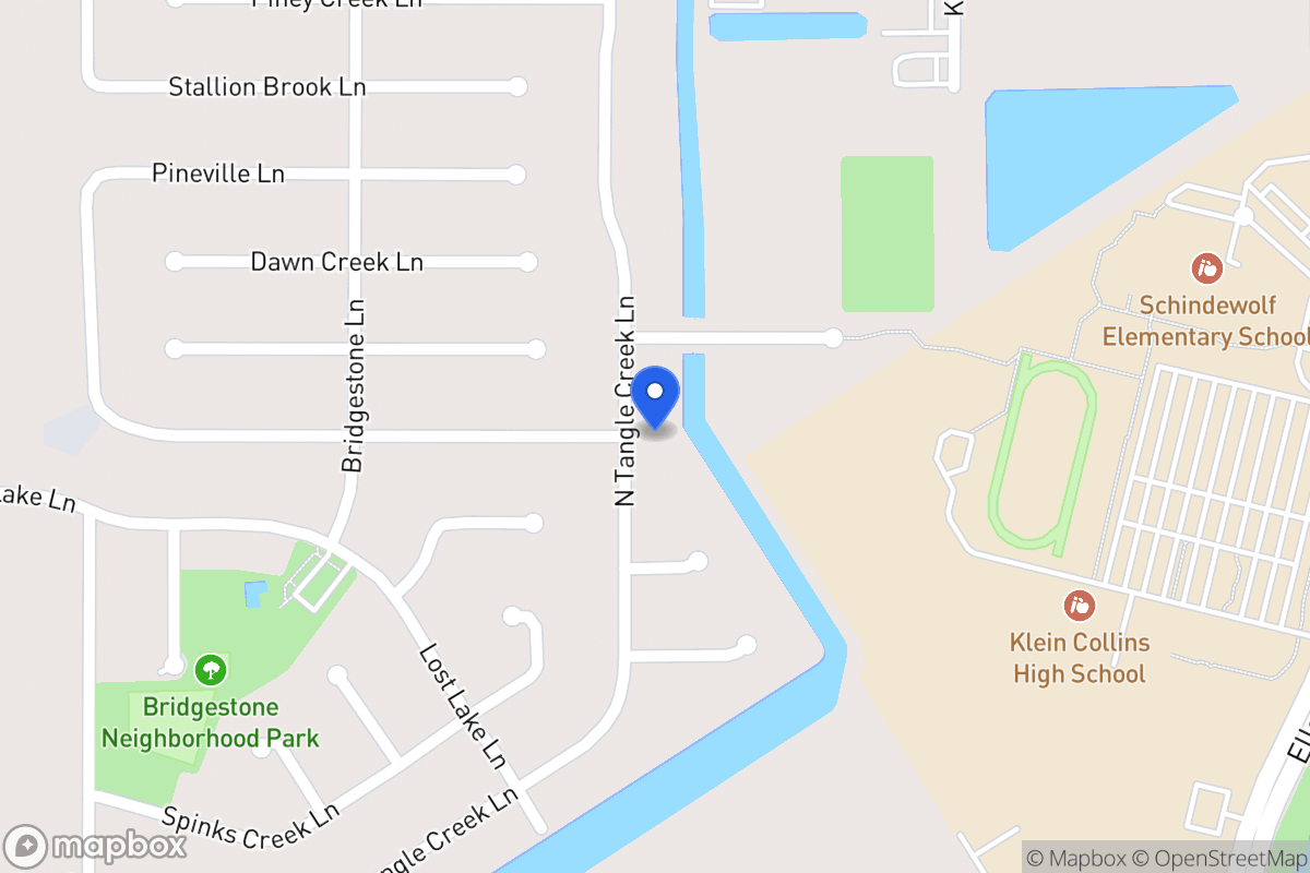 Map of N 21514 Tangle Creek Ln, Spring