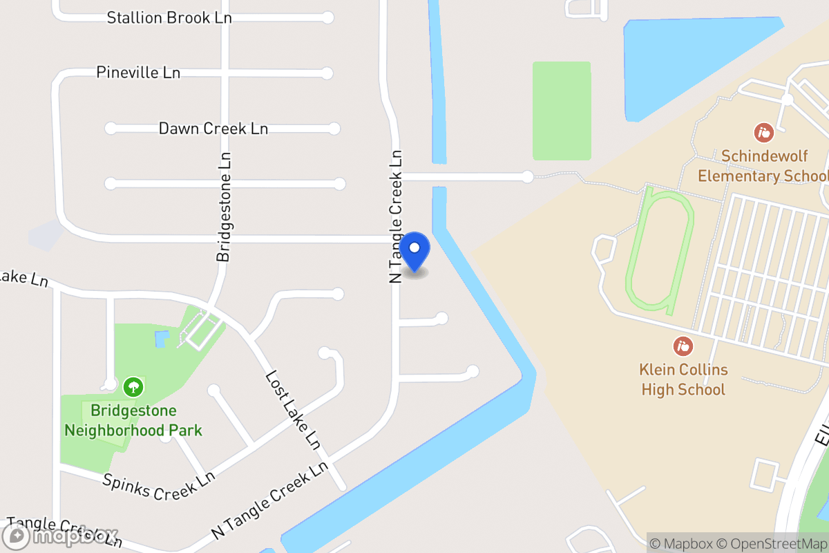 Map of N 21502 Tangle Creek Ln, Spring