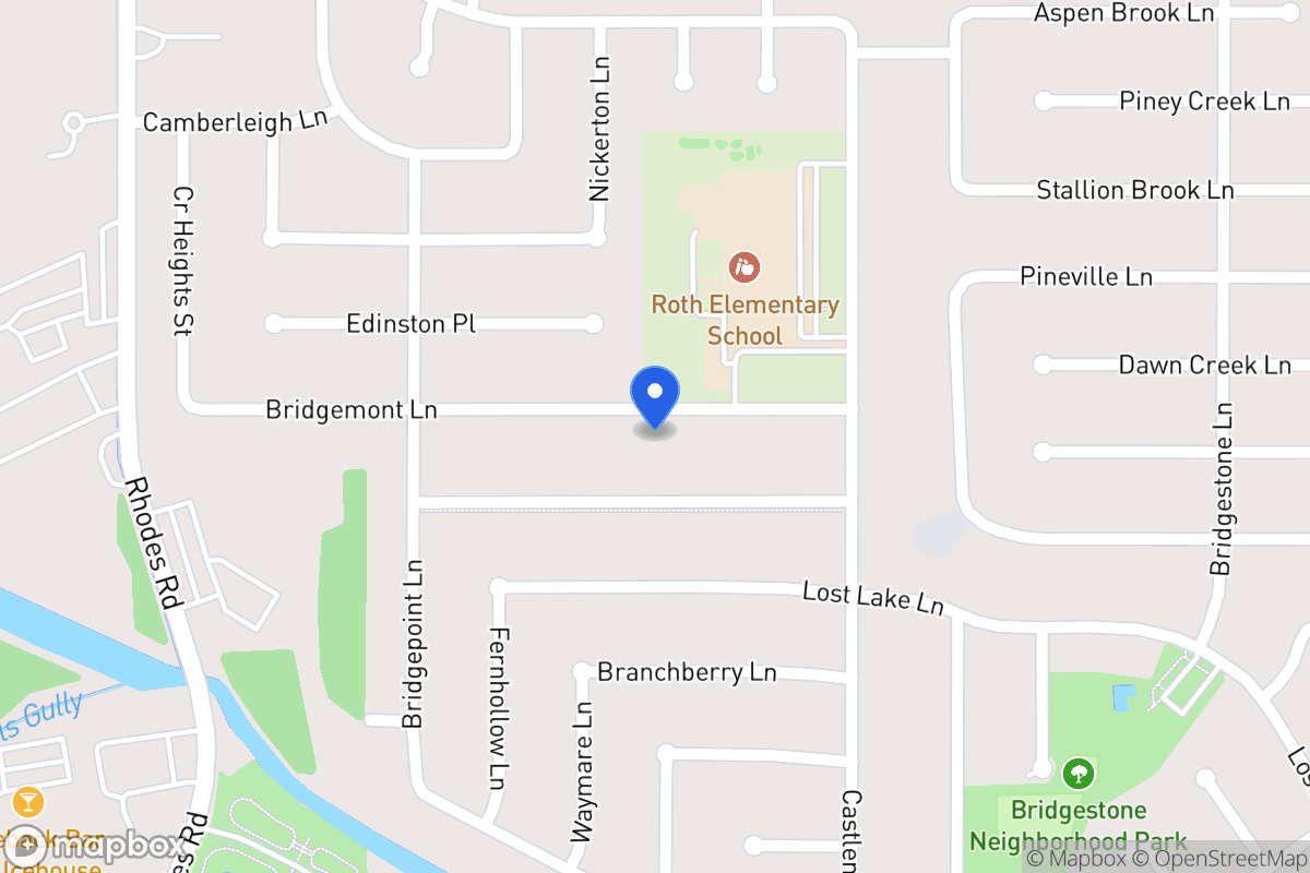 Map of 4739 Bridgemont Ln, Spring