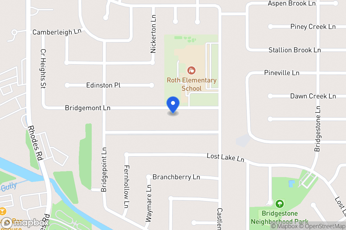 Map of 4735 Bridgemont Ln, Spring