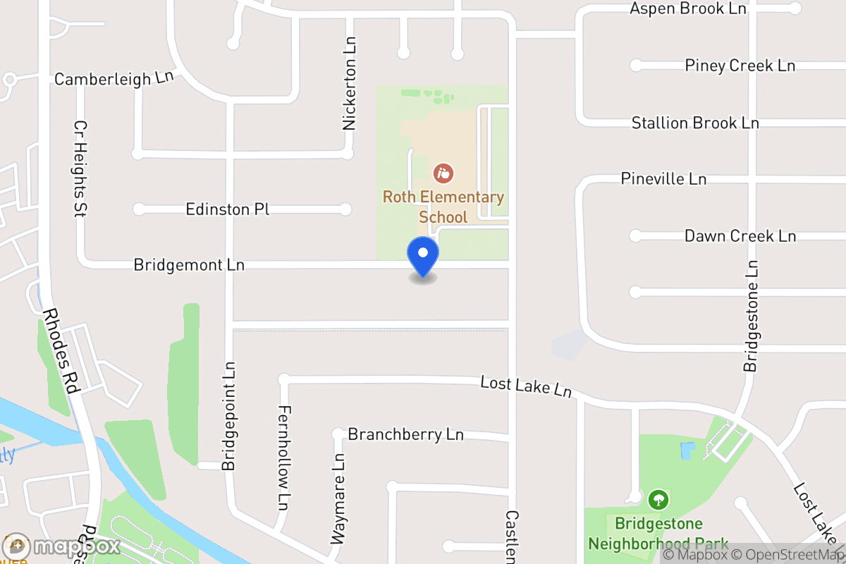 Map of 4727 Bridgemont Ln, Spring
