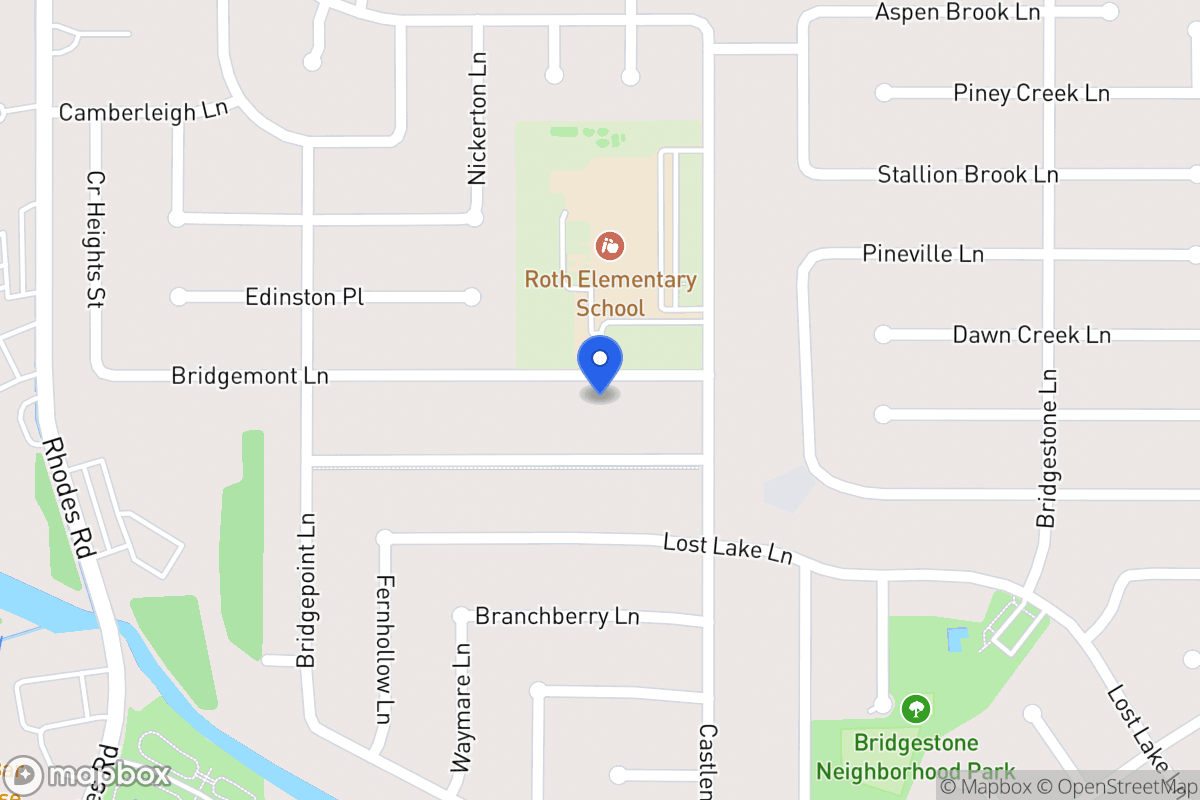 Map of 4723 Bridgemont Ln, Spring
