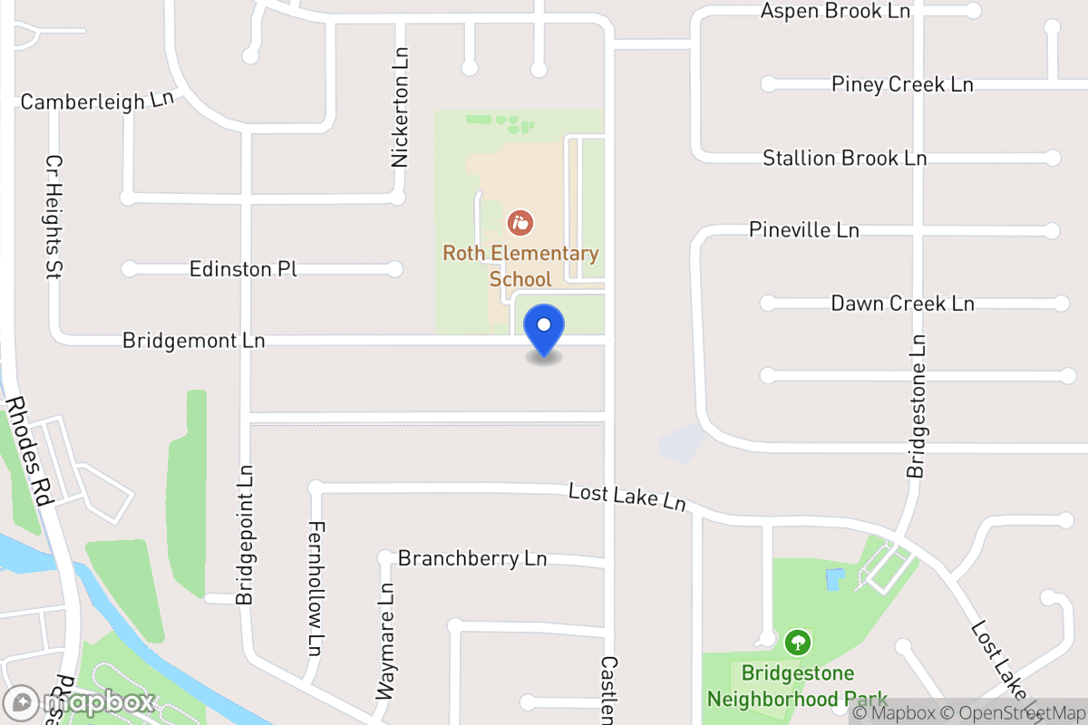 Map of 4715 Bridgemont Ln, Spring