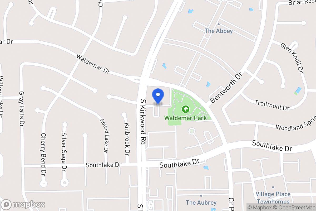 Map of S 2211 Kirkwood Rd, Houston