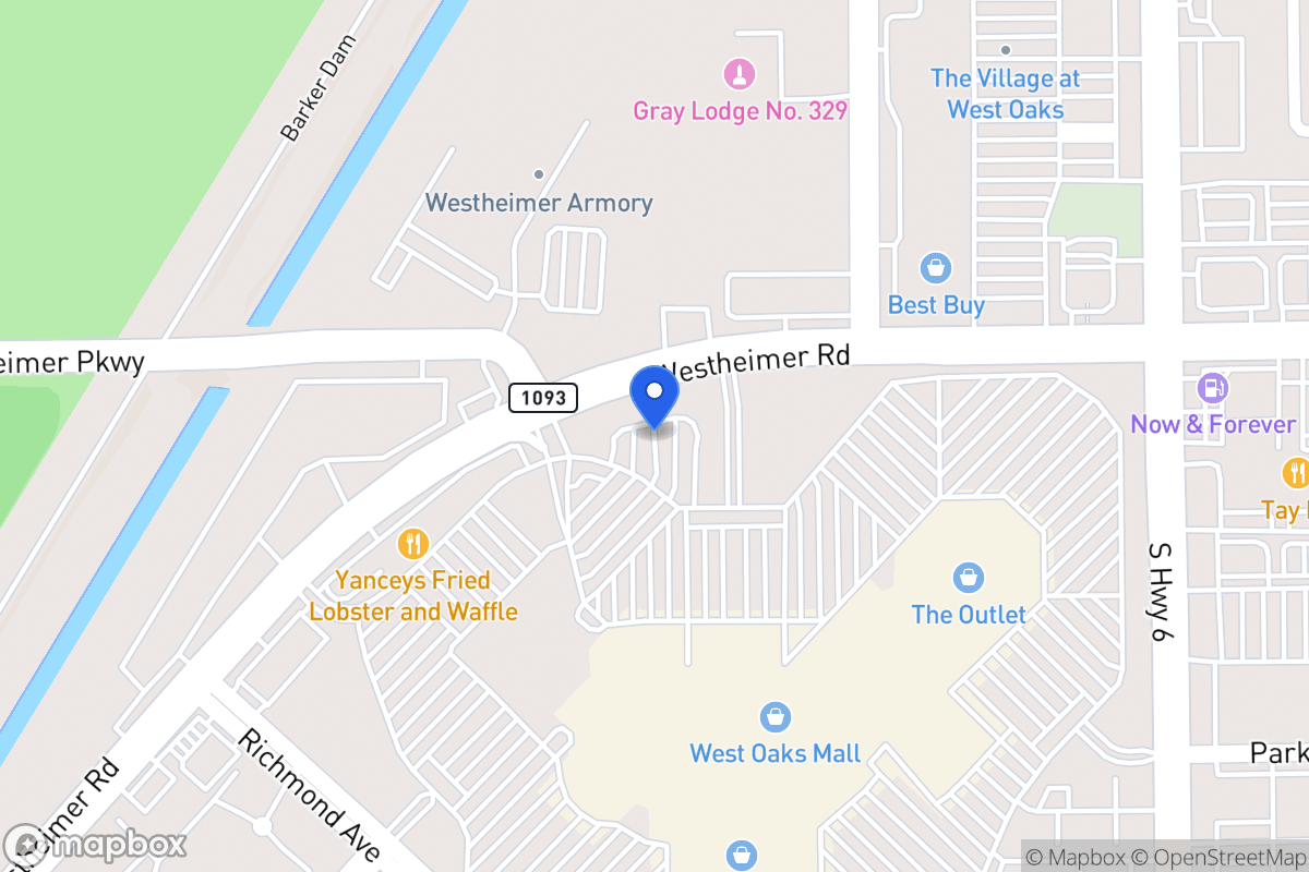 Map of 14815 Westheimer Rd, Houston