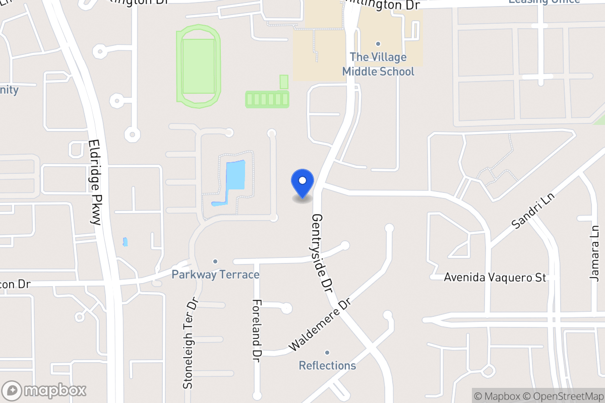 Map of 2110 Gentryside Dr, Houston