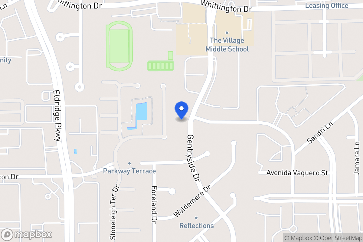 Map of 2106 Gentryside Dr, Houston