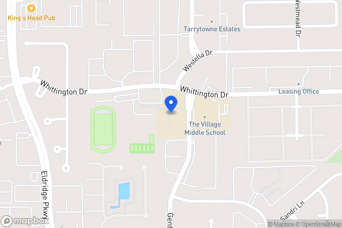 Map of 13100 Whittington, Houston